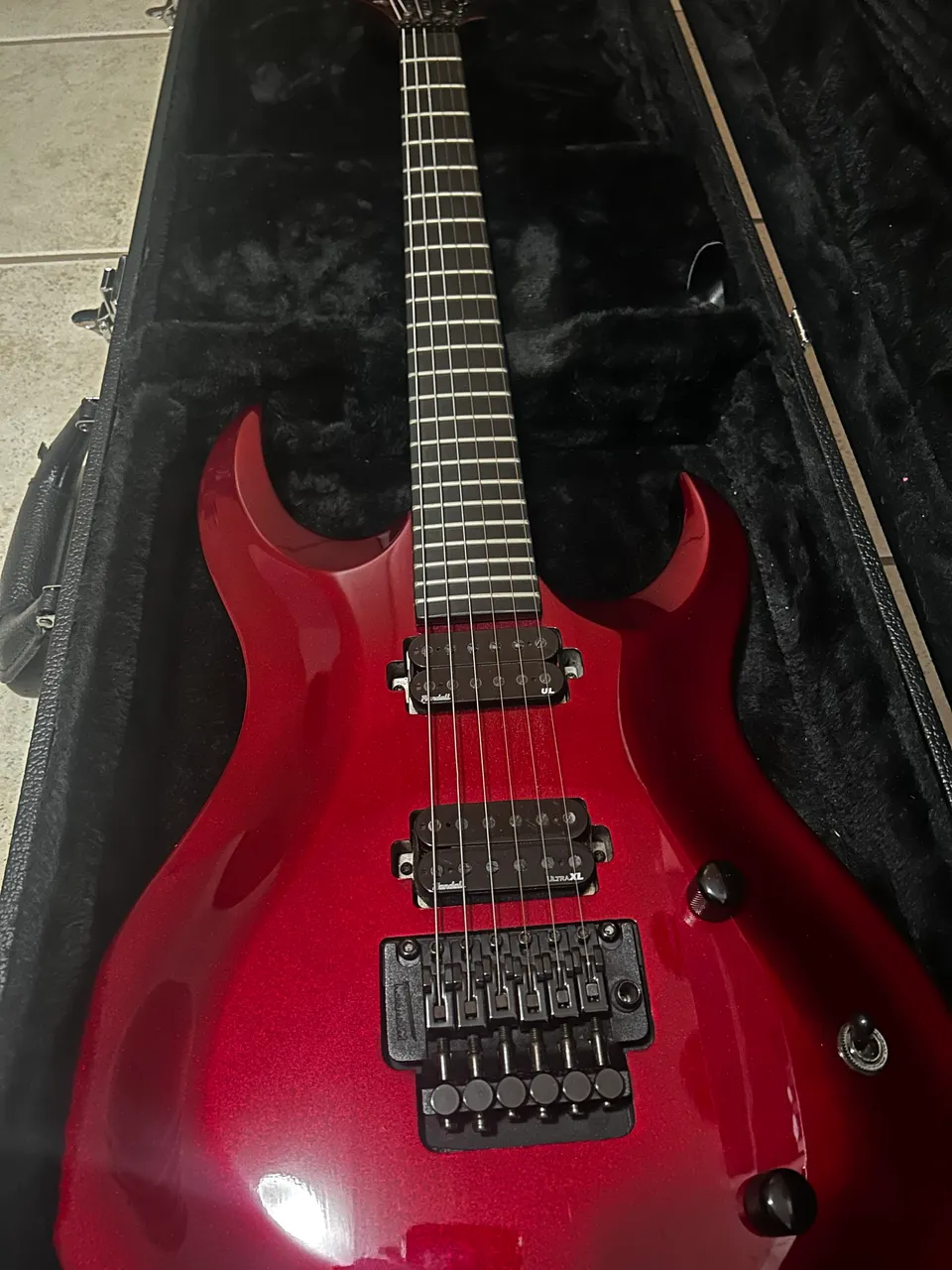 Washburn X-50 X Series Symour Duncan 搭載 Guitarra Washburn X-Series Vermelha Flamed - Upgrade Seymour
