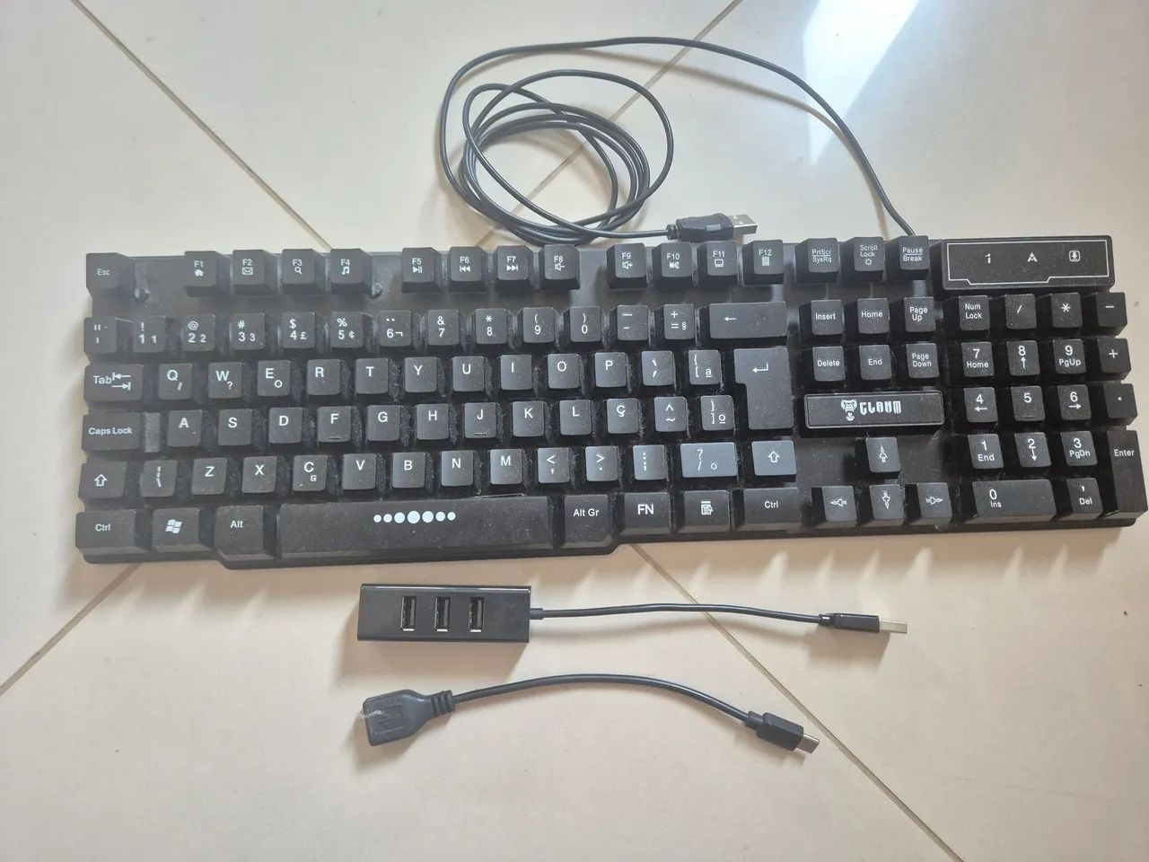 Teclado Gamer Clanm e Expansão USB