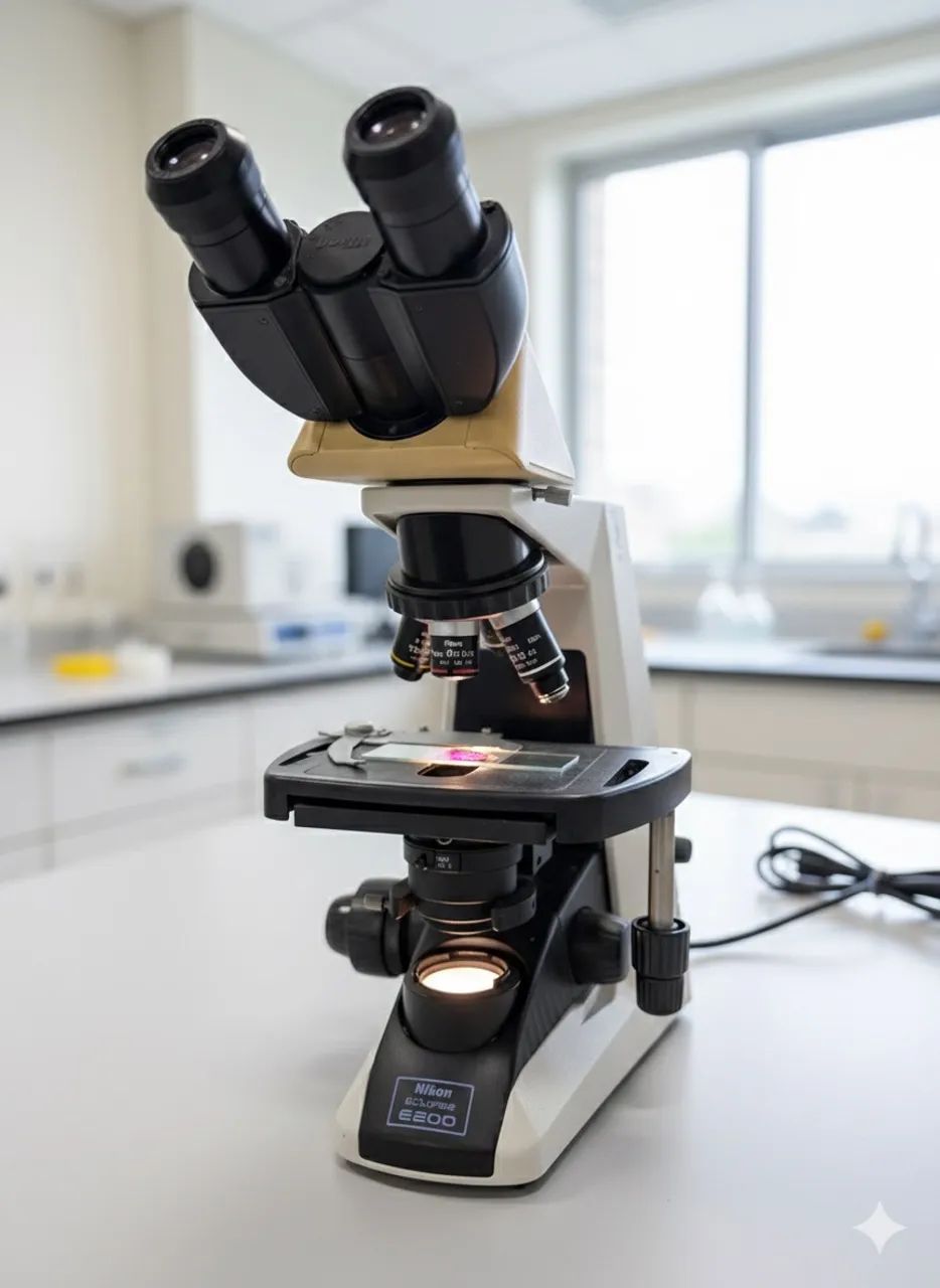 Microscópio Nikon Eclipse E200 Profissional - Completo - Foto 4