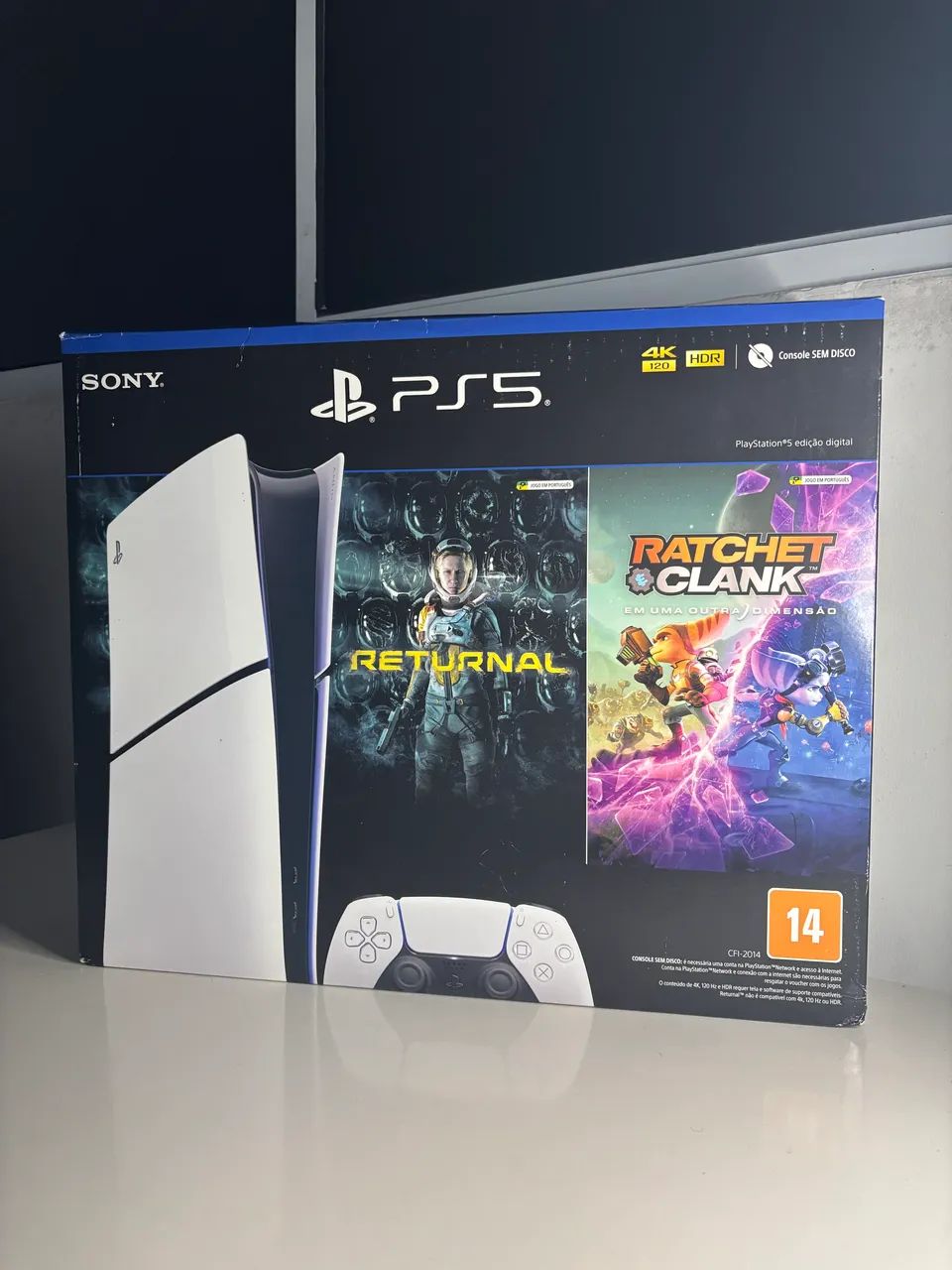 Ps5 Slim + 2 jogos bundle - Foto 3