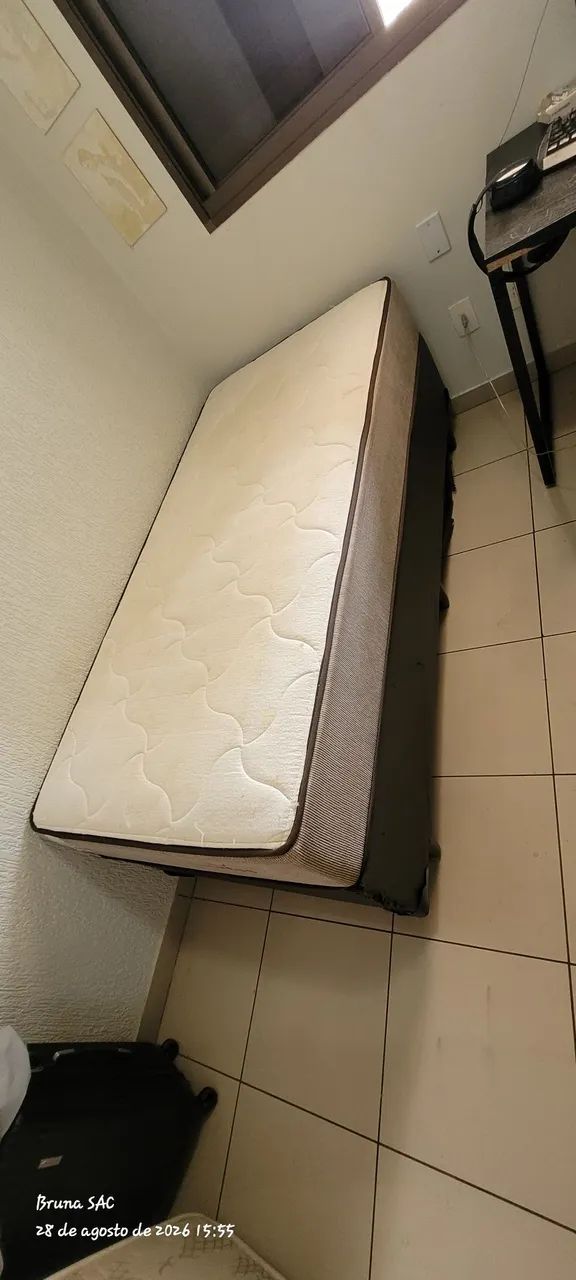 Cama de Solteiro Box + Colchão Ilhéus D28 - 88x188cm - Foto 3