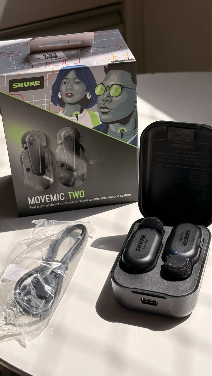Microfone Shure Movemic Two Lapela Sem Fio 