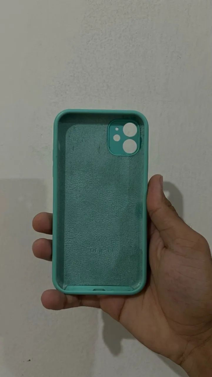 CAPINHA IPHONE 11 NORMAL VERDE ÁGUA  - Foto 2