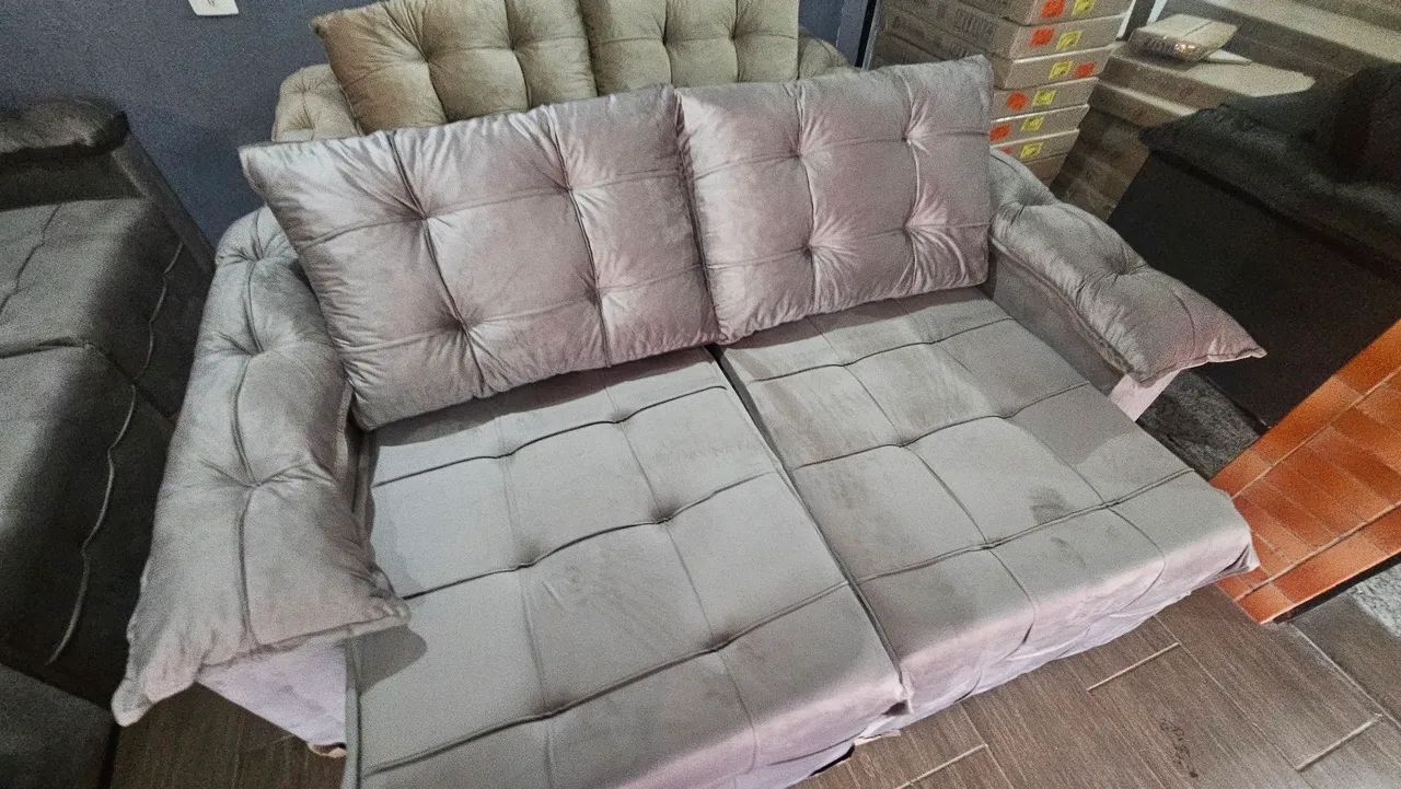 SOFÁ RETRÁTIL NOVO - ENTREGAMOS - Foto 2