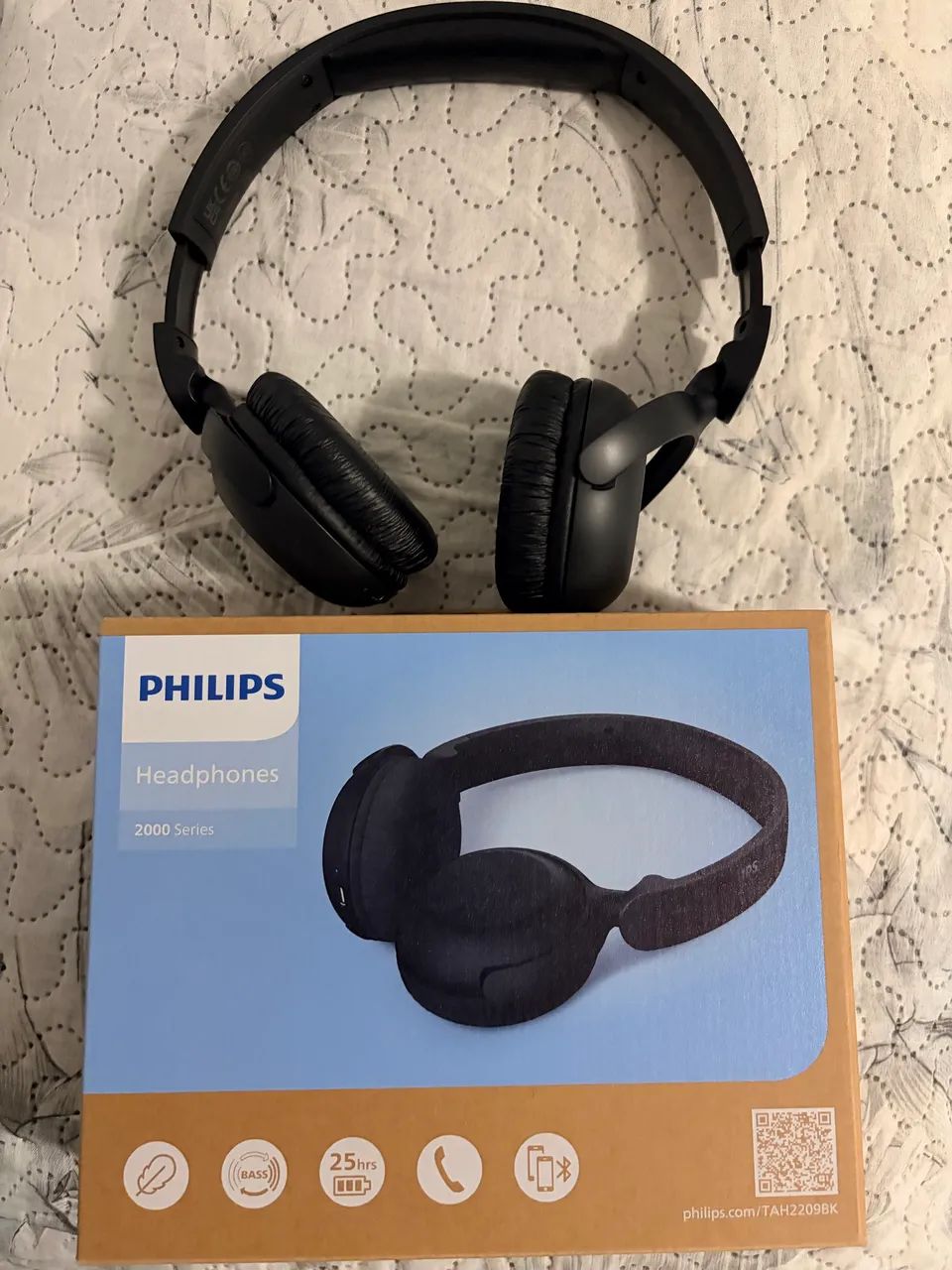 Fone Bluetooth Philips 2000 Series TAH2209BK - Preto