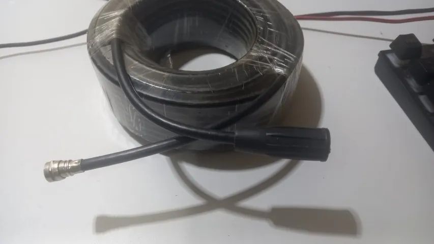 Cabo Coaxial Rg59 Tripolar Preto 75ohm 95% Malha Rl 100mts