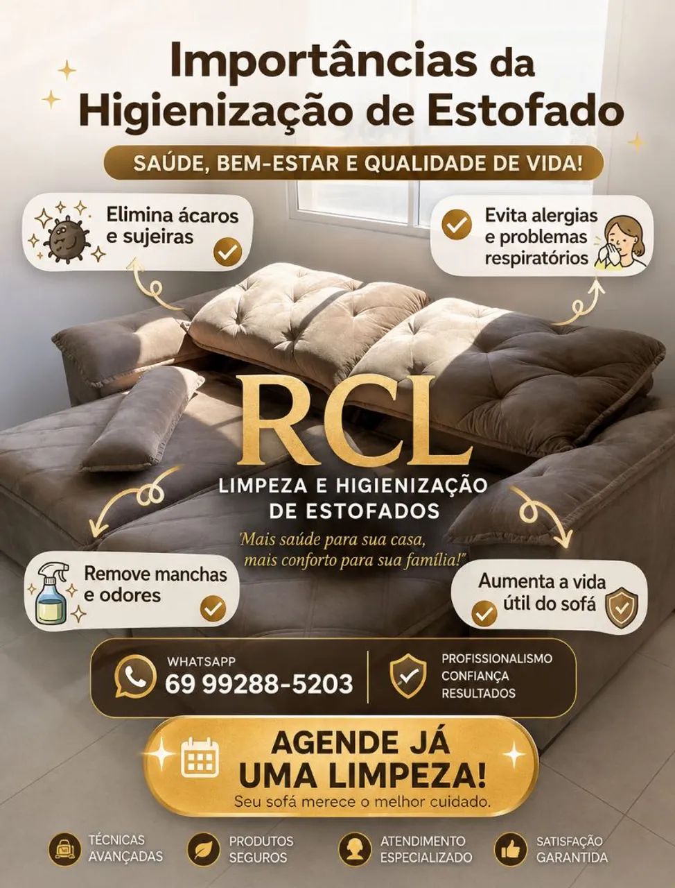 SUPER LIMPEZA E HIGIENIZAÇAO DE ESTOFADOS  - Foto 2