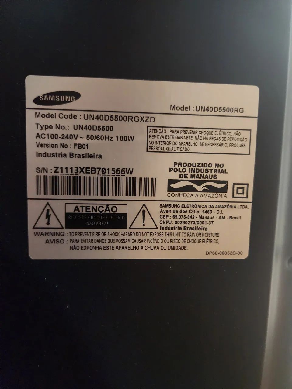 TV LED SAMSUNG 40" SÉRIE D5500 - Foto 3