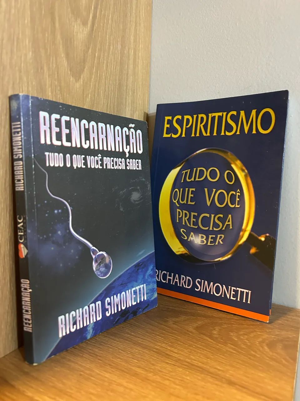 2 livros espíritas de RICHARD SIMONETTI
