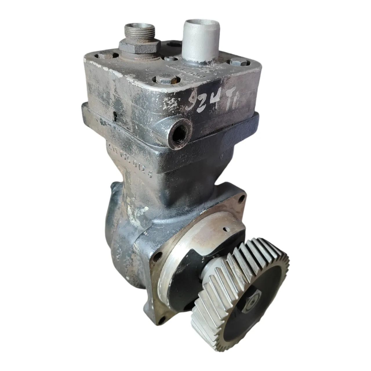 Compressor Ar Motor Mb Om 924 C/ Avaria Engrenagem  E1196 - Foto 2