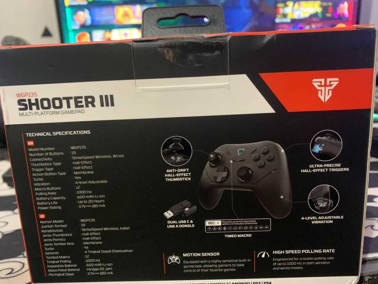 Controle PC/Android/Nitendo Switch e PS3 - Foto 2