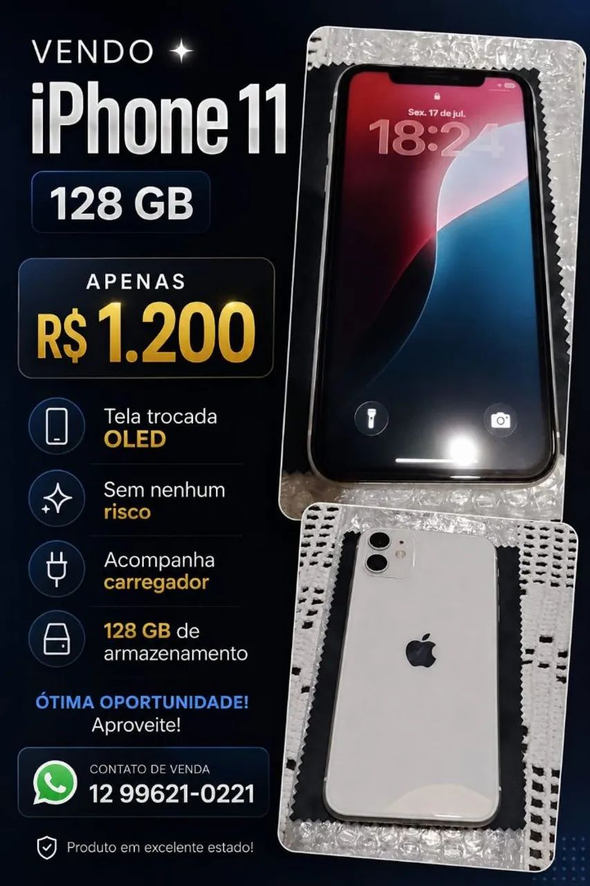 Lindo iPhone sem nenhum risco  - Foto 2