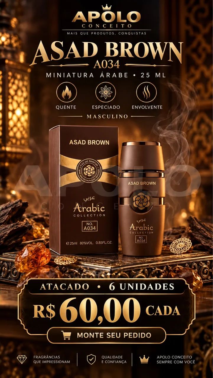 Asad Bourbon A034 | 25 ml | Masculino - Foto 4