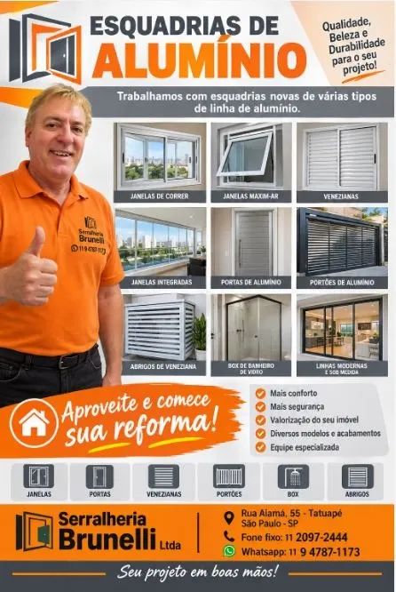 Serviços de Serralheria Ferro e Aluminio