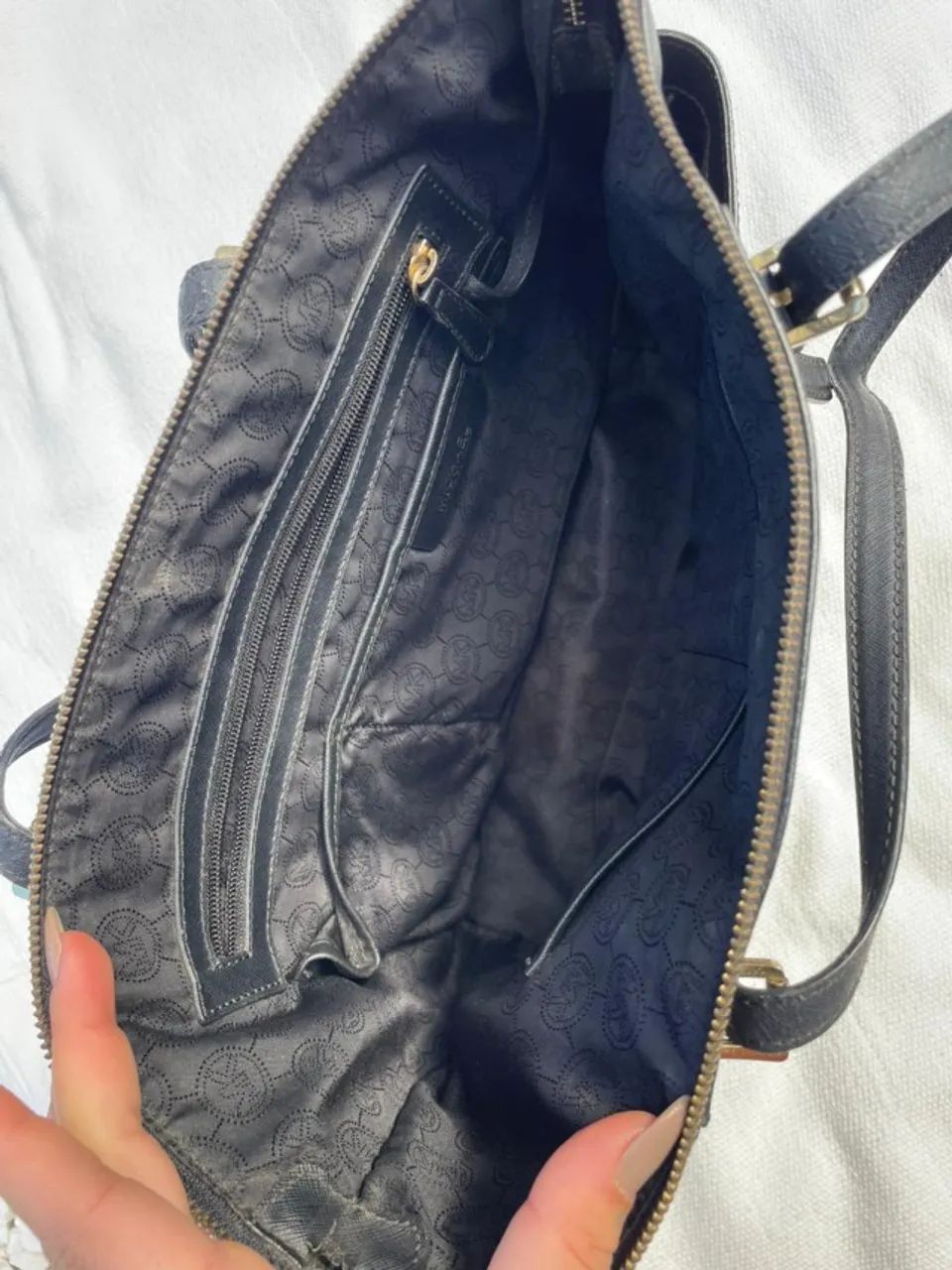 bolsa Michael Kors Tote Jet Set Grande De Couro- original - Foto 5