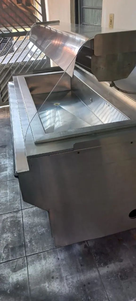 Balcão refrigerado 1.78 mts aço inox 110v em bom estado e com garantia  - Foto 4