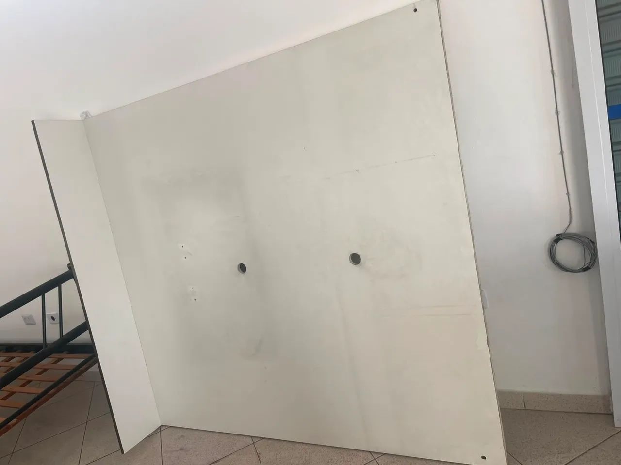 Rack com painel branco