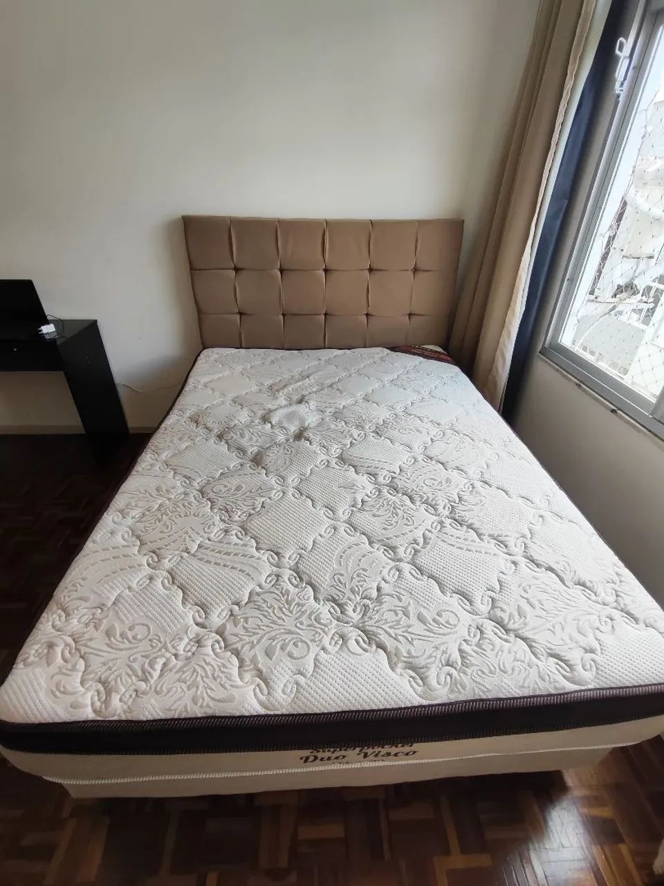 Conjunto Cama Ortobom + Colchão Molas Ensacadas + Cabeceira - Foto 2