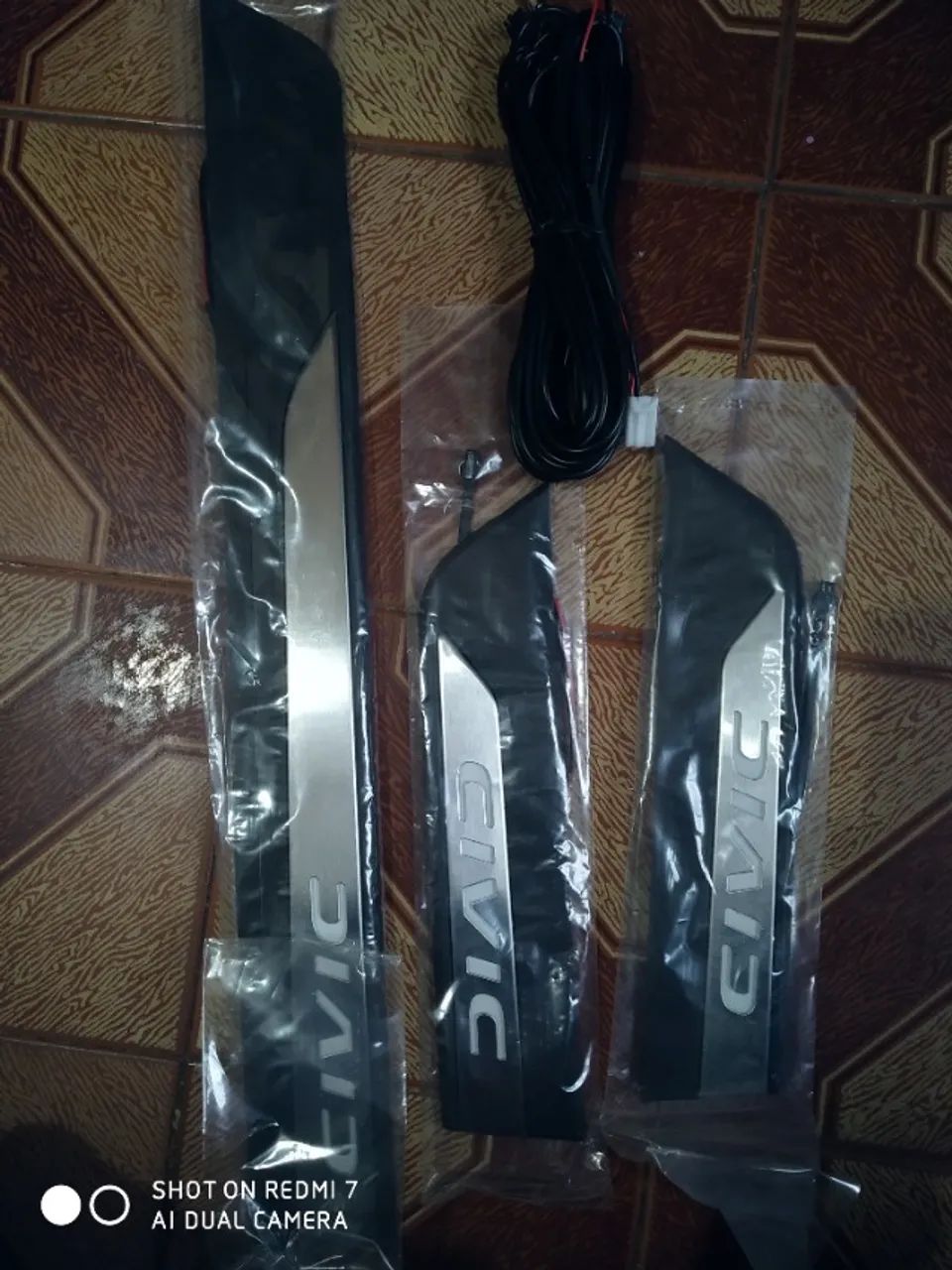 SOLEIRA ILUMINADA CIVIC G10 COM CHICOTE 