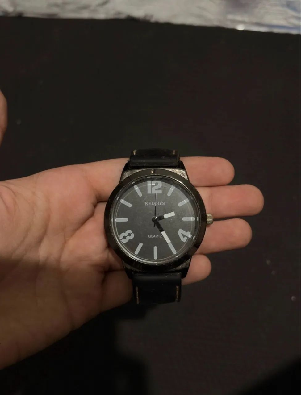 Relógio masculino relog?s quartz preto