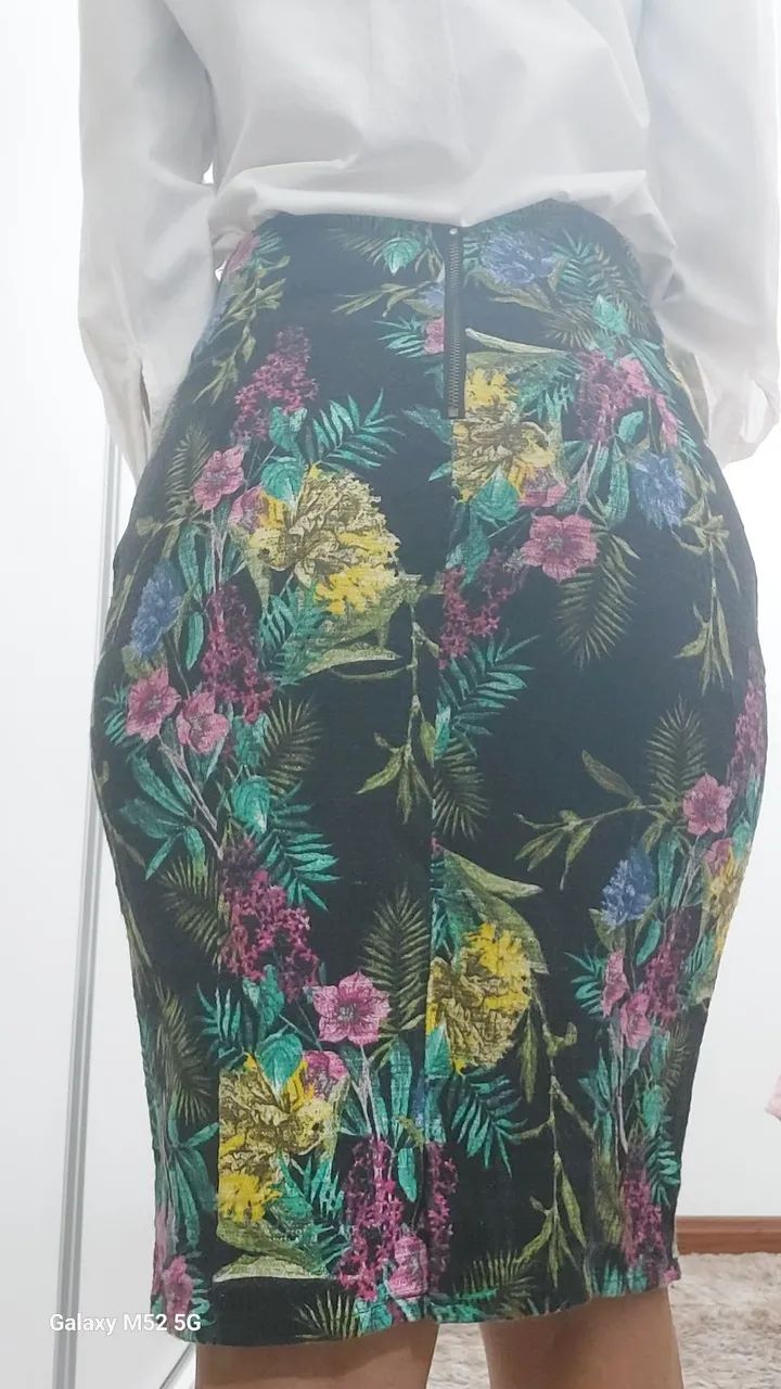 Saia midi elegante tamanho M - Foto 2