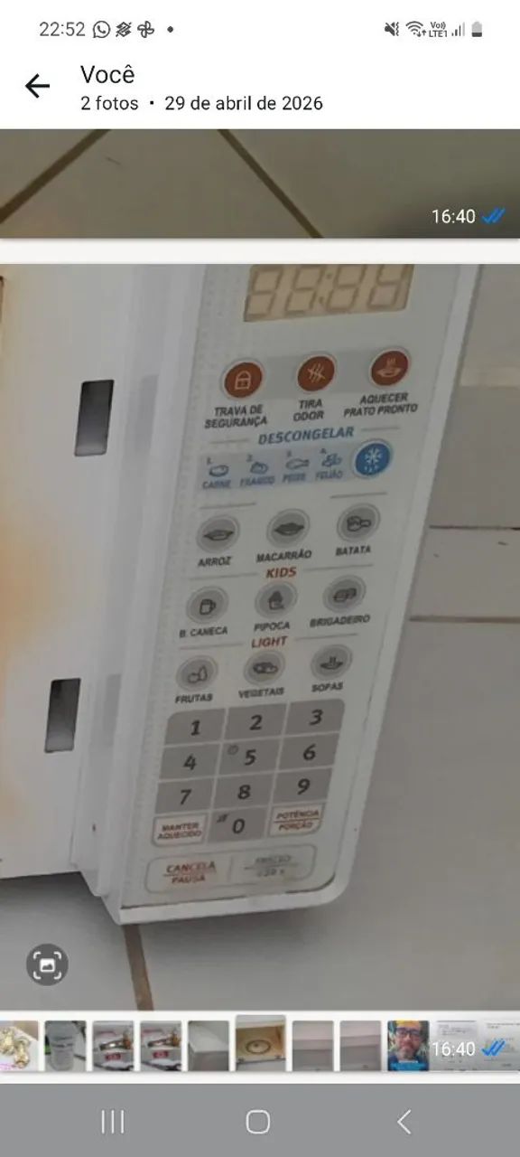 Micro-ondas Electrolux 