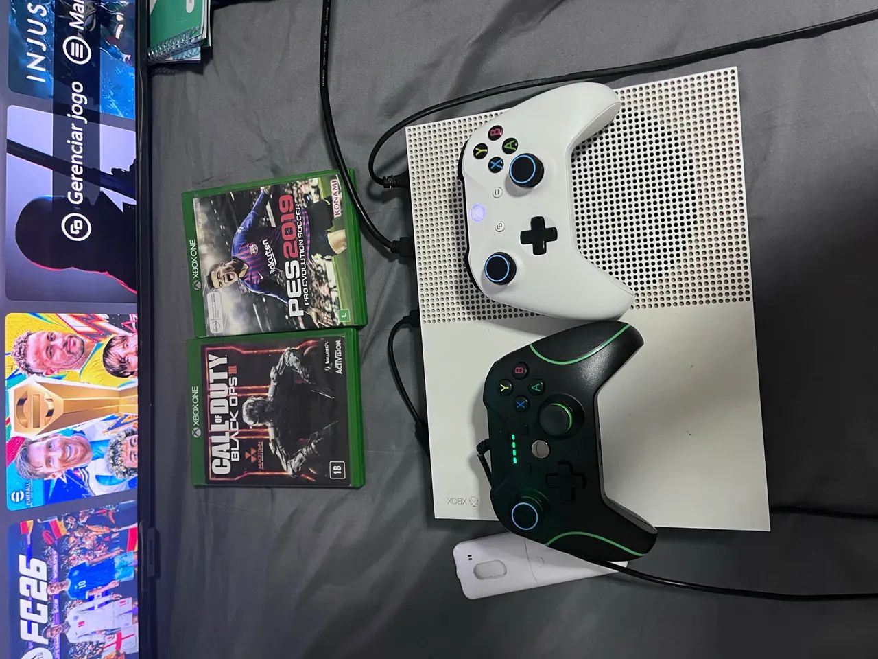 Xbox com dois controles e 38 jogos - Foto 5