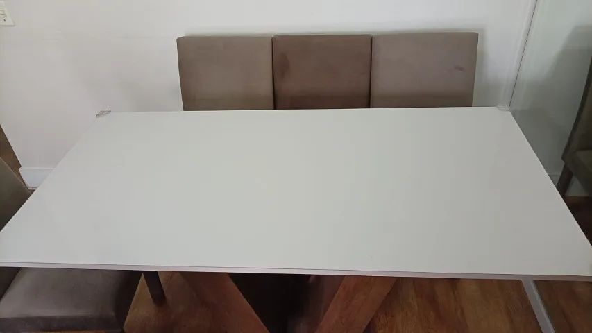 Mesa de Jantar 6 lugares com Tampo de Vidro  - Foto 2