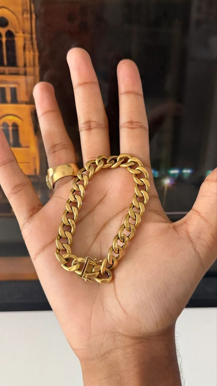 PULSEIRA DE OURO 13,68 GRAMAS - Foto 2