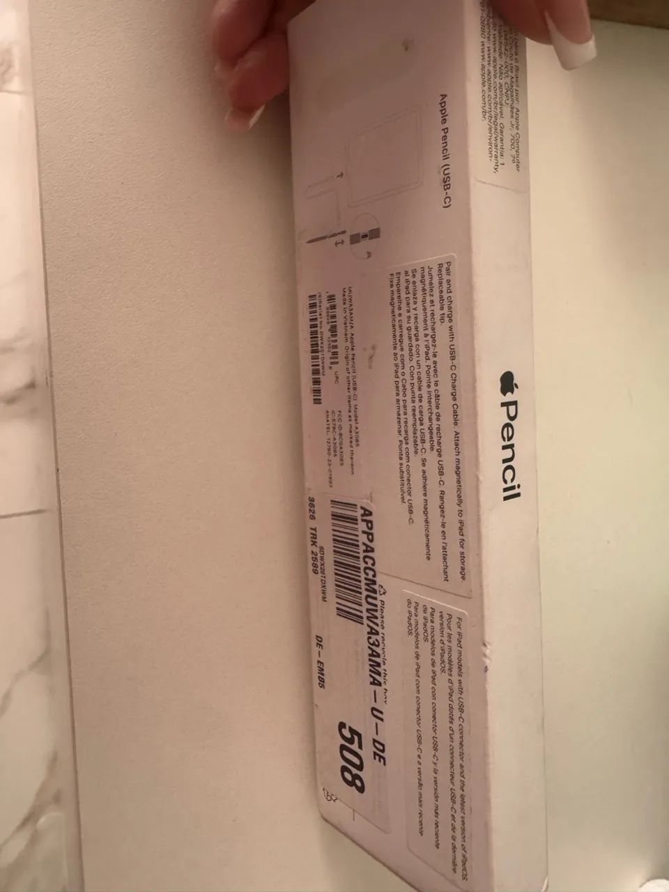Apple Pencil USB-C Original com Caixa - Foto 3