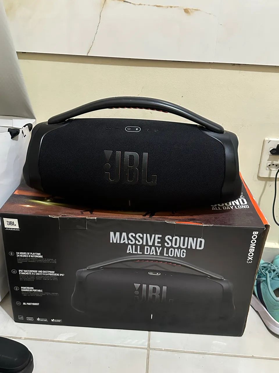Caixa JBL BOMBOX3 SEMI NOVA E POUCO USADA  - Foto 2