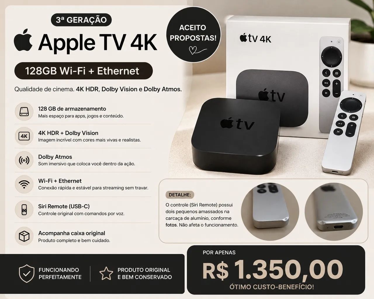 Apple TV 4K 3 Geração 