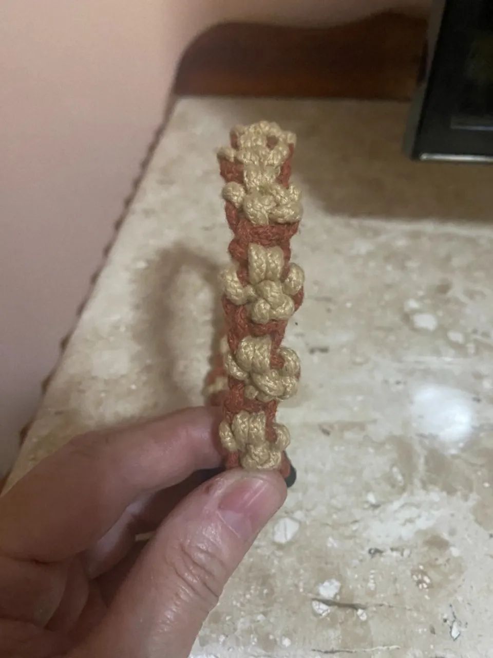 Coleiras (duas) e guia para pet em macramê - Foto 3
