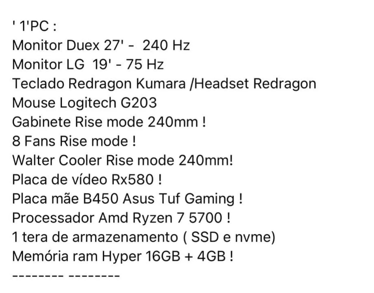 Vendo Pc gamer completo  - Foto 2