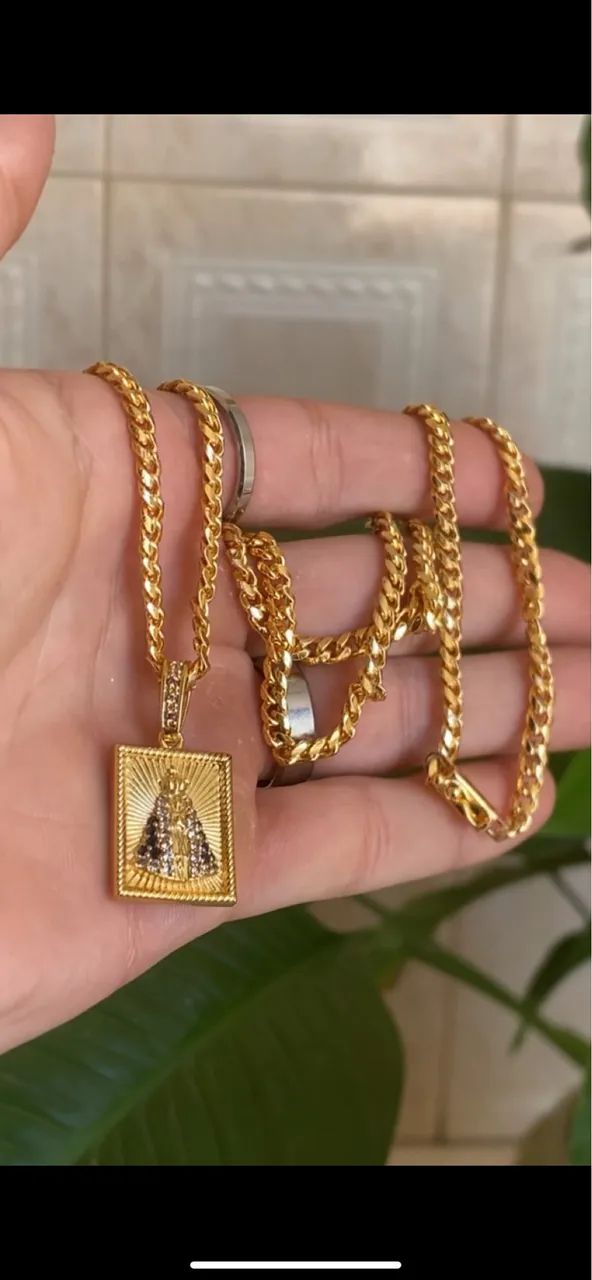 Corrente banhada ouro 18k