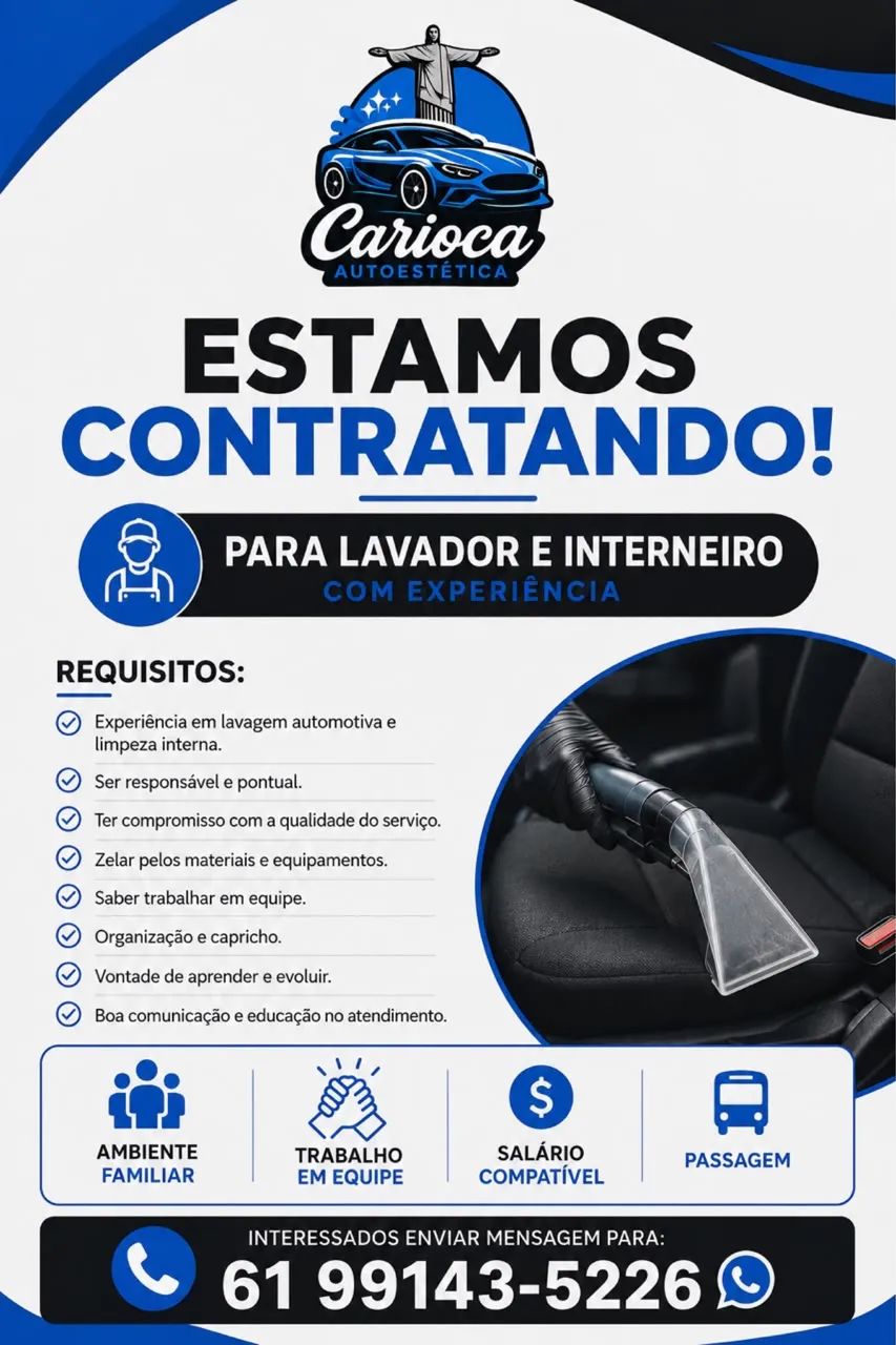 Estética automotiva contrata