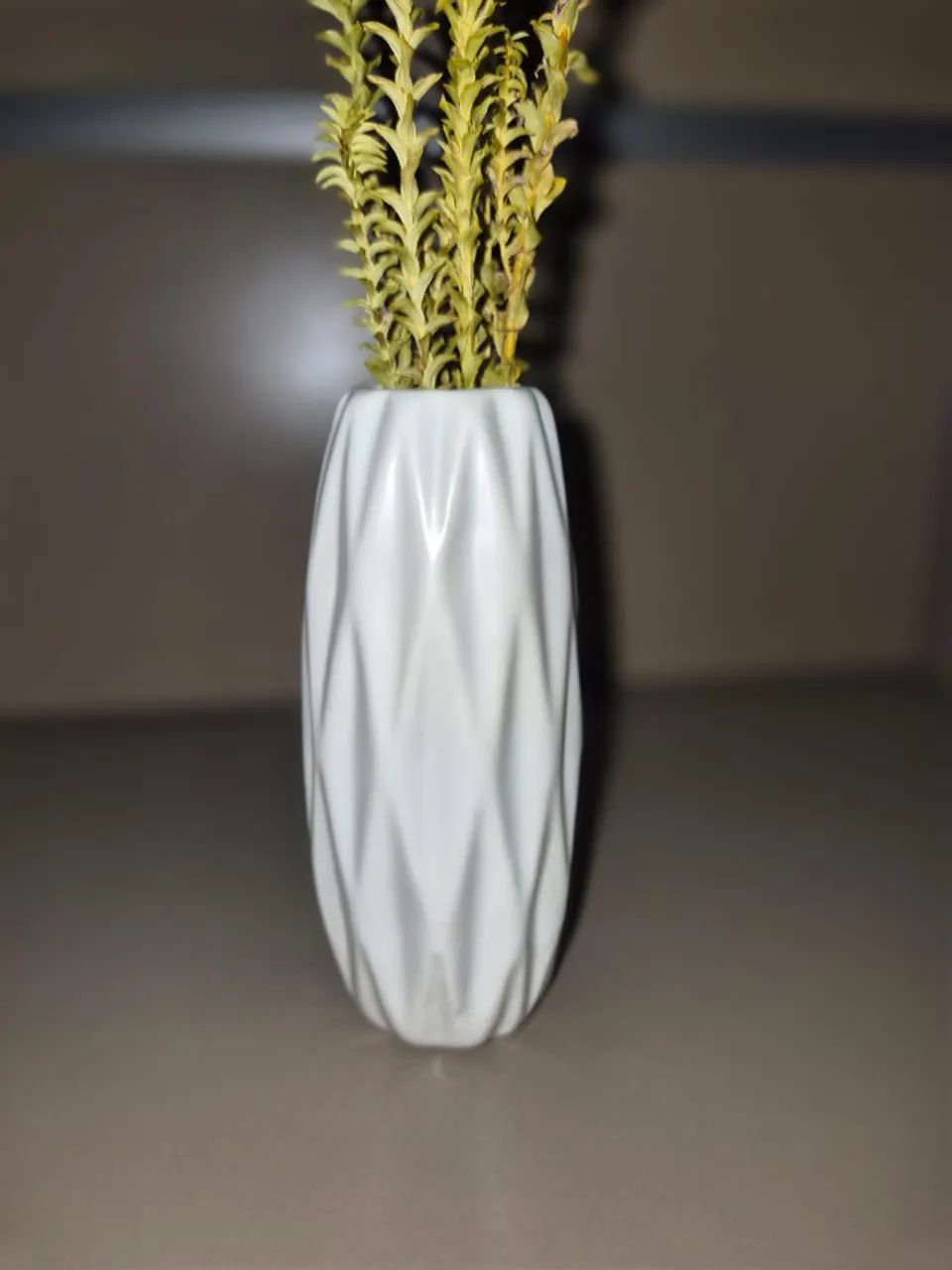Vaso pequeno em cerâmica branco novo - Foto 4