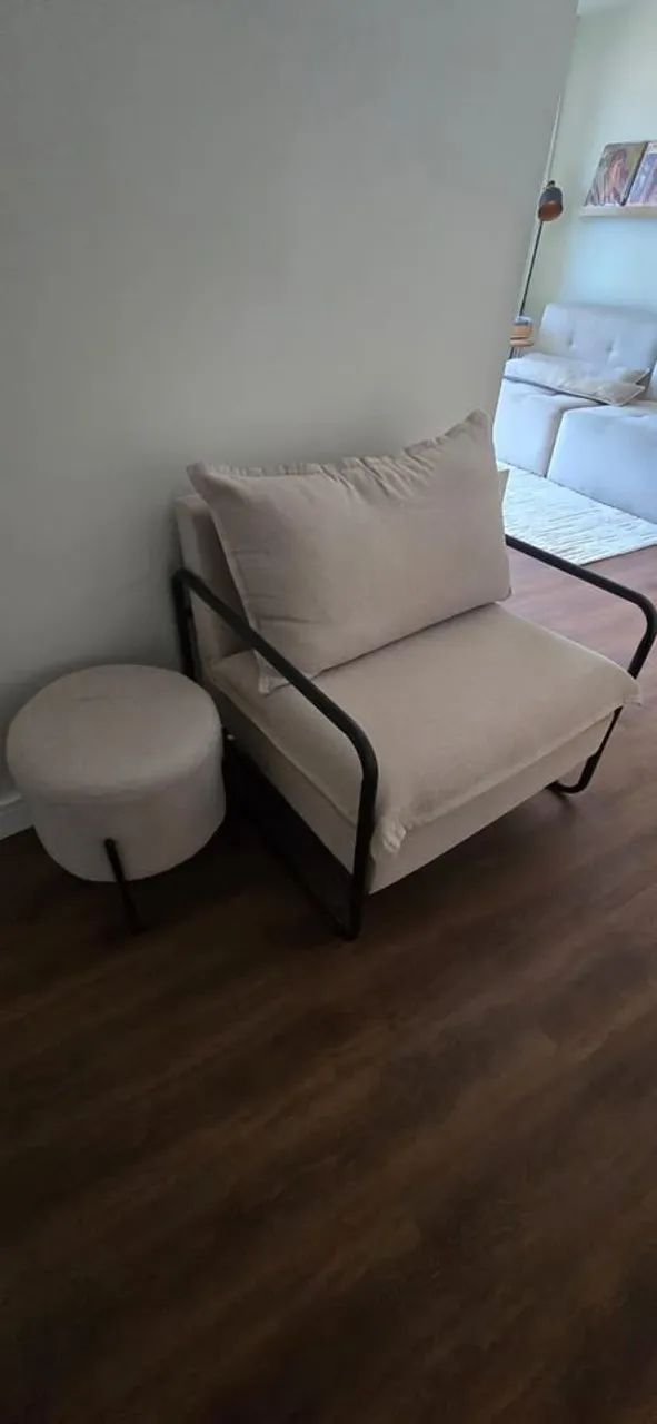 POLTRONA DIVA + PUFF ? MODELO DE R$ 1.800 NAS CASAS BAHIA! - Foto 4