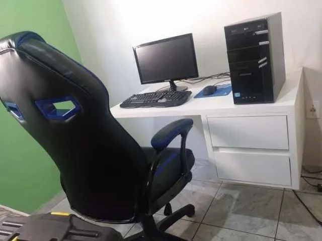 Mesa Gamer / Escritório MDF 30mm Premium - Nova - 1 metro e 60 - Foto 2