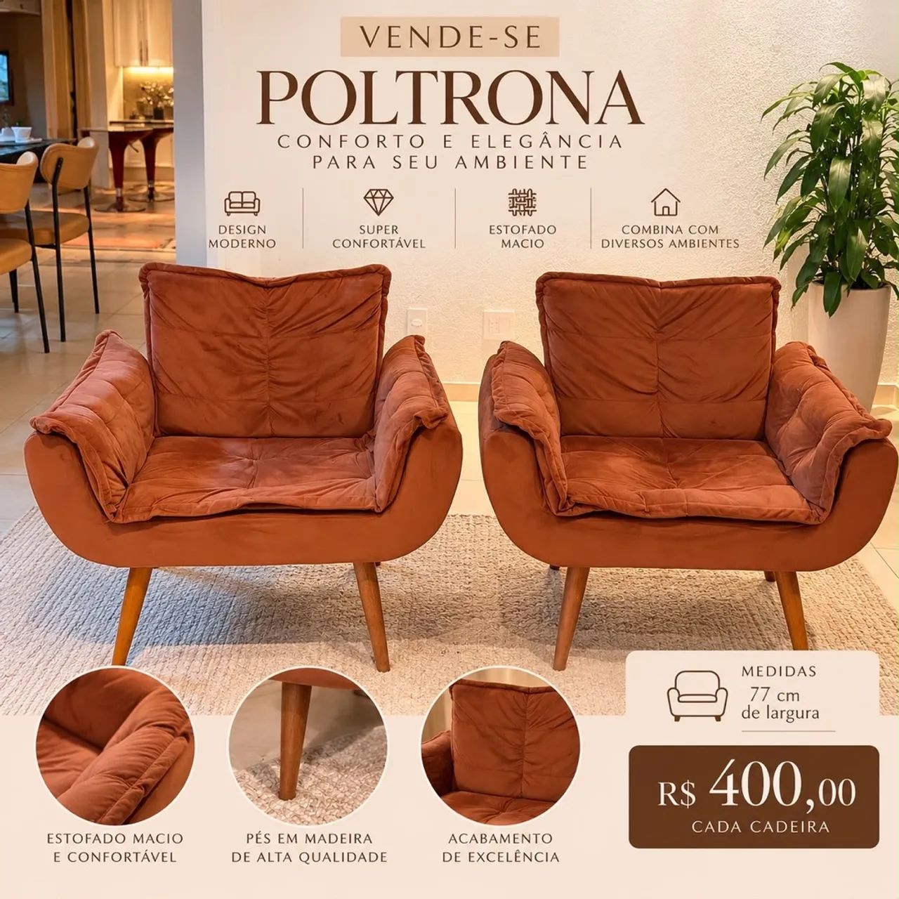 Vendo poltronas 