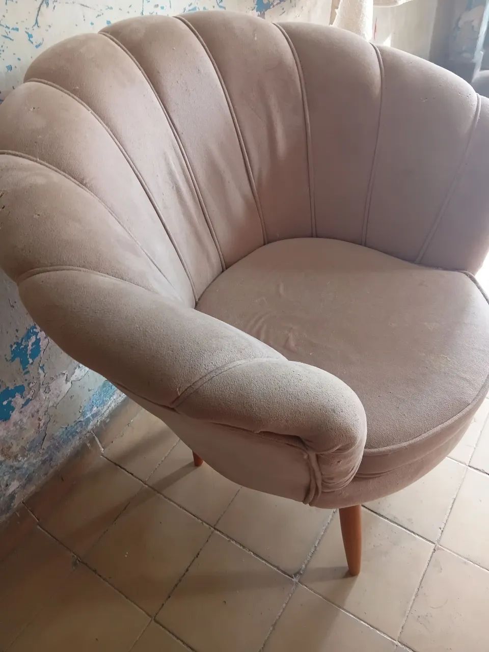Poltrona pétala girassol veluda  - Foto 2