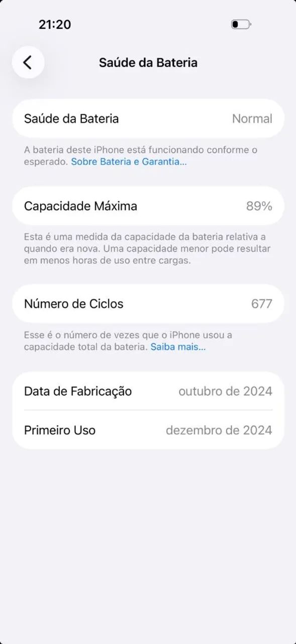 iPhone 16 Pro 128gb white Titanium bateria em 89% - Foto 5