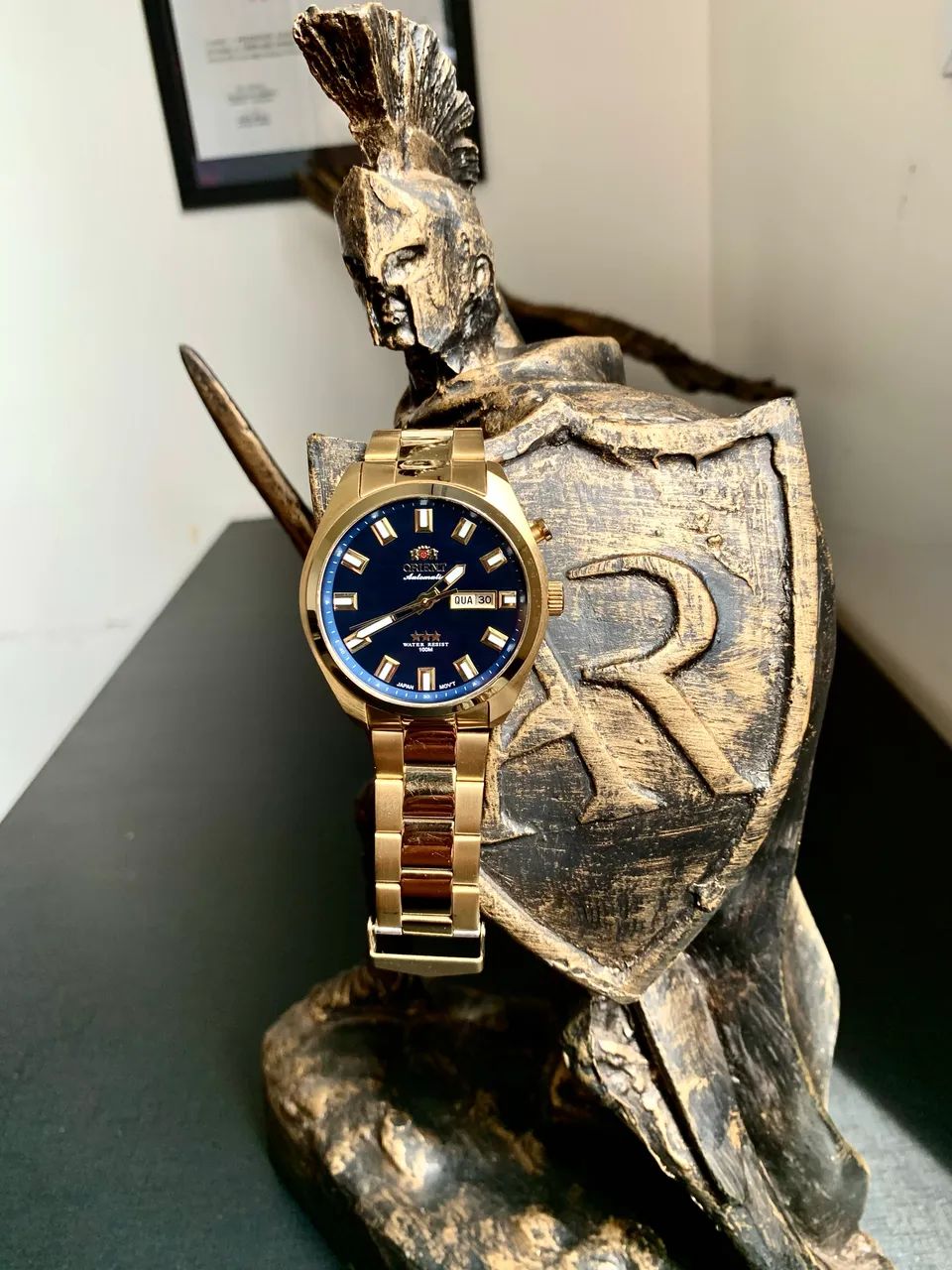 Relógio orient 3 estrelas dourado automático