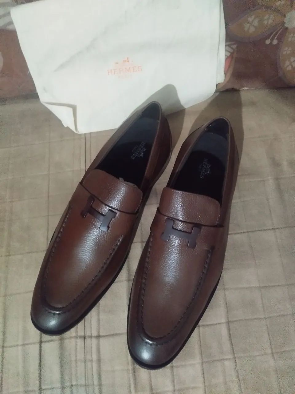 HERMES LOAFER MARROM 