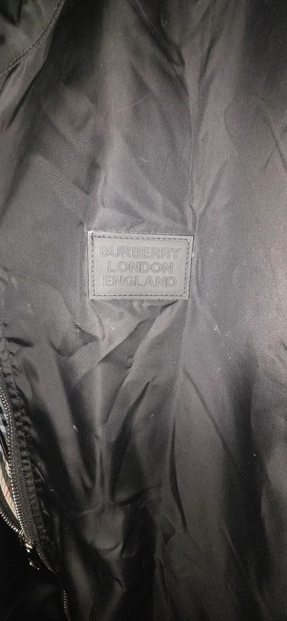 burberry reversible check hooded jacket - Foto 2