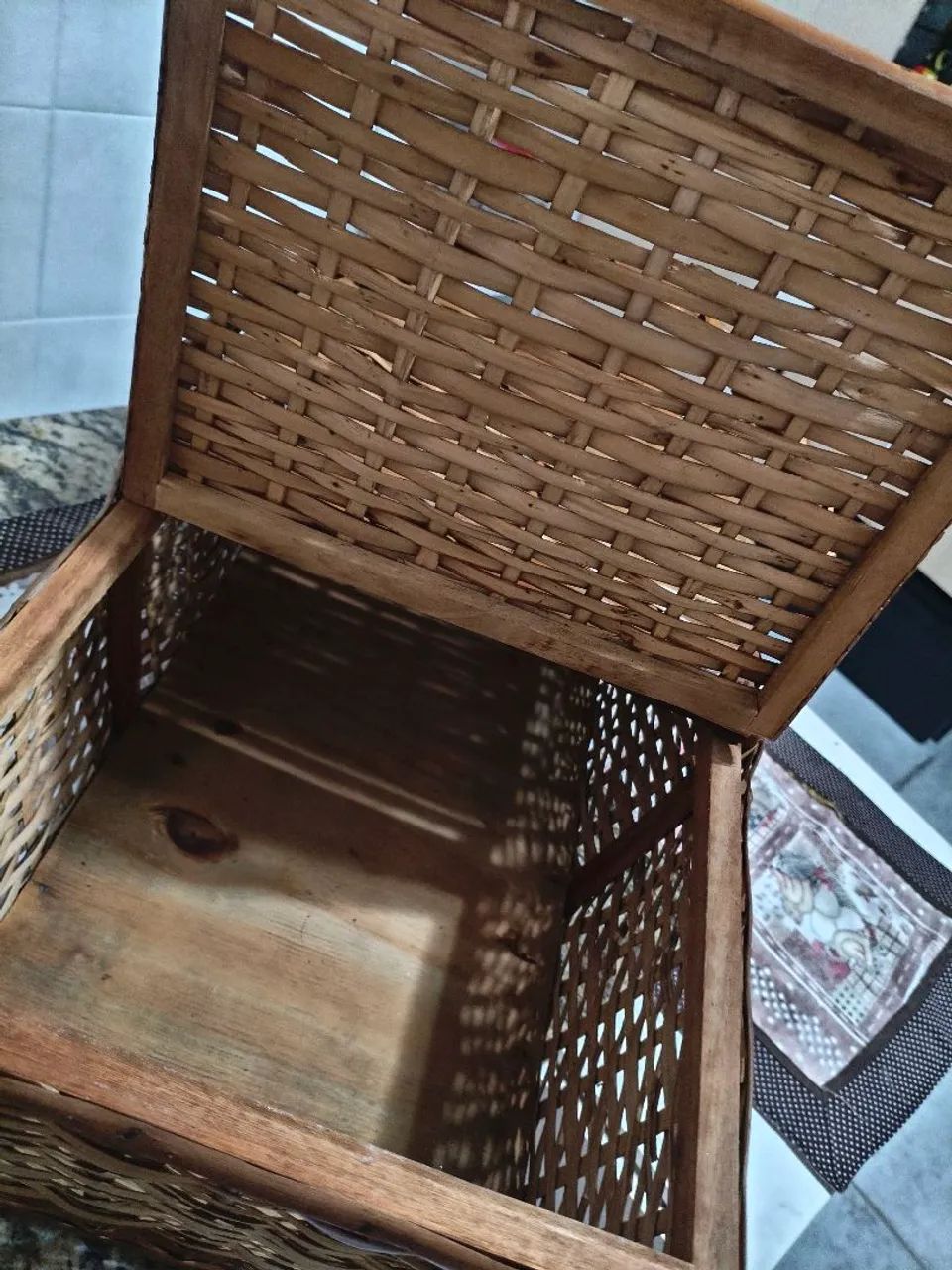 Cesta de Piquenique Grande - Linda, Charmosa e Versátil! ? - Foto 5