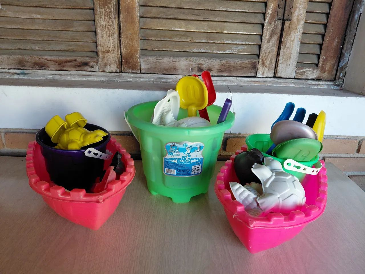 Kit baldinhos de praia 