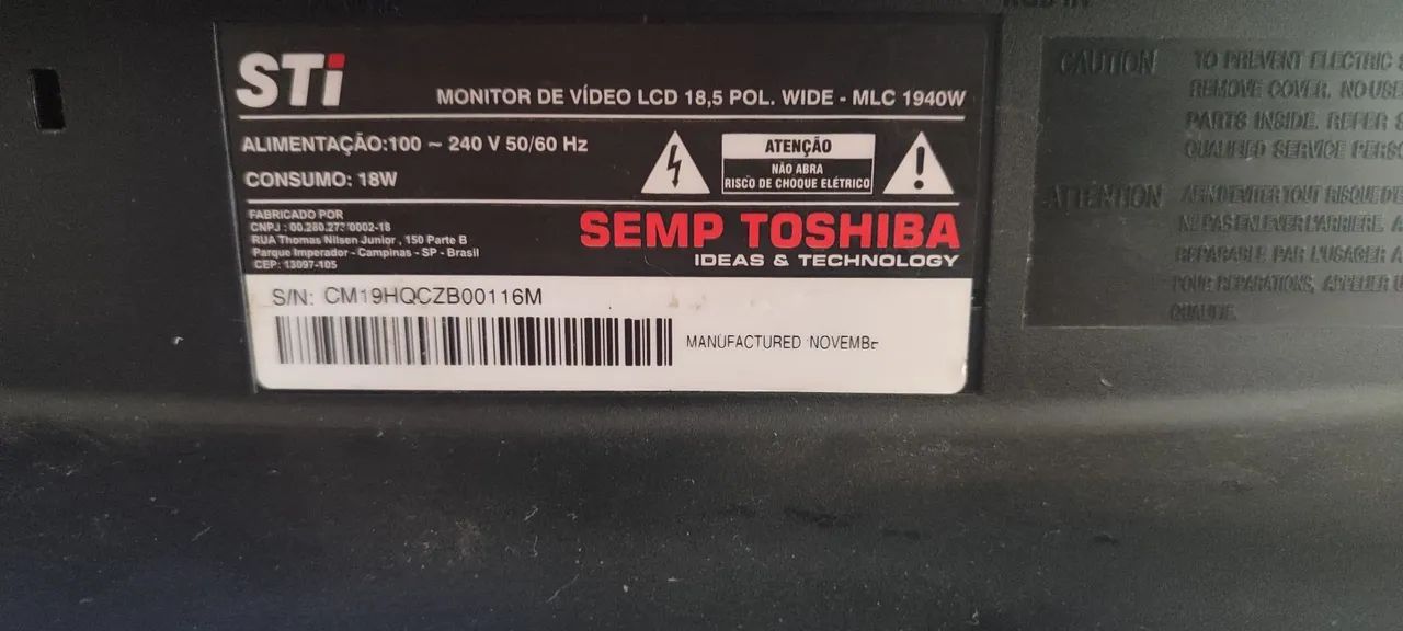 Tela de PC LCD 18.5 pol - Foto 4