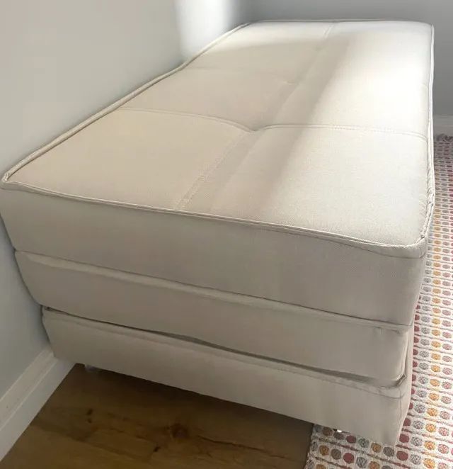 Puff Cama Solteiro Dobrável com ALMOFADA e Rodízios - Foto 3