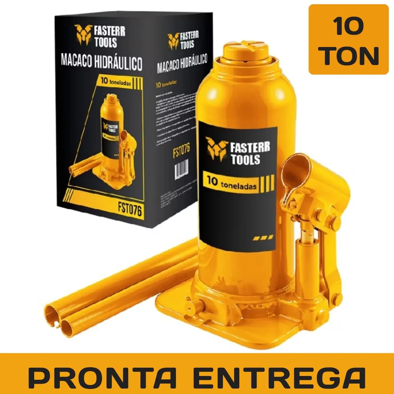 MACACO HIDRÁULICO 10 TONELADAS  - FASTER TOOLS